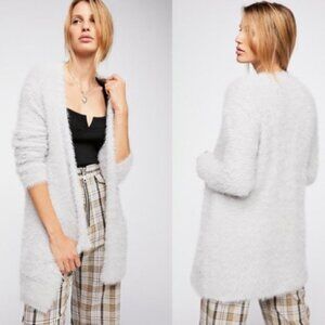 Free People Faux Fur Cardigan